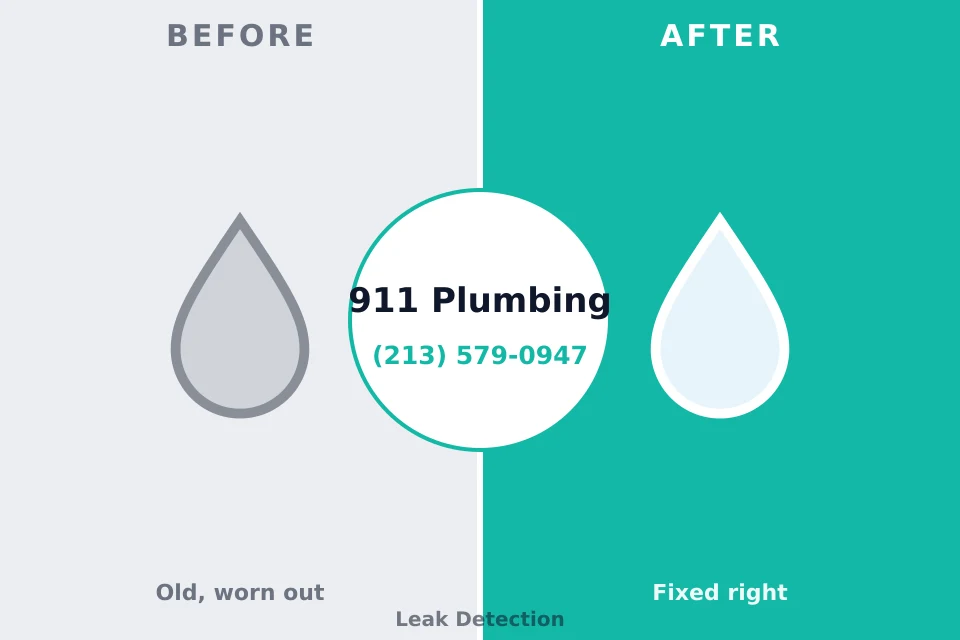 Before and after: plumbing company Spring Hill, KS